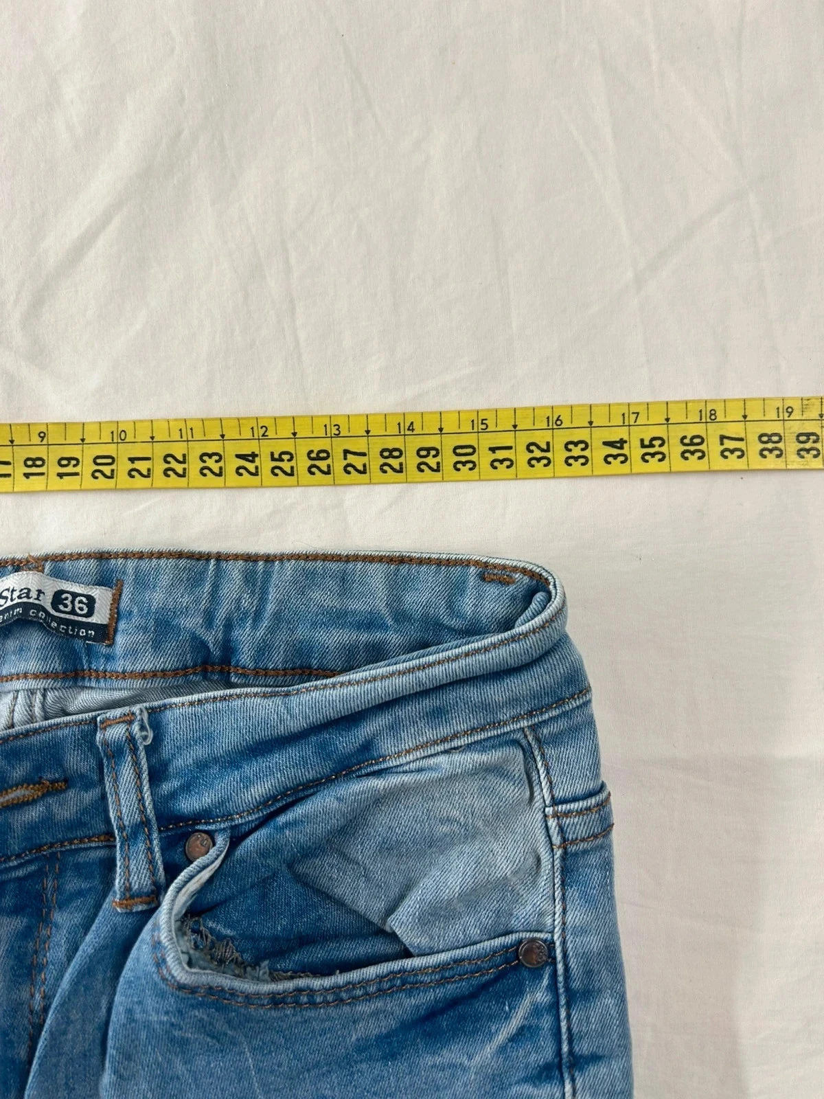 Ripped skinny blue jeans Rich star – photo 6